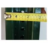 2- 8Ft Tapered U-Channel Posts, 2 LBS, Green