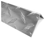 18 Pieces 4X 4"X48" Aluminum Diamond Plate Non Slip Stair Nosing,Window Sill Nosing Plate,Staircase Ledge Guard,Stair Edge Protector for Wall Edge Corner Protector Guard Angle/Walking Surface