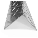 18 Pieces 4X 4"X48" Aluminum Diamond Plate Non Slip Stair Nosing,Window Sill Nosing Plate,Staircase Ledge Guard,Stair Edge Protector for Wall Edge Corner Protector Guard Angle/Walking Surface