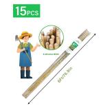 7 Ft Natural Bamboo Plant Stakes for Tomatoes, Beans, Flowers, Potted, Climbing Plants 5pcs