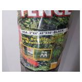 FACTORY SEALED - allFENZ PVC Coated Welded Wire, Black, 14 ga, 2x4" mesh, 48"H x 50
