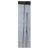 2 Pack Medical IV Poles, Silver Fastener is 44 1/4 (82" Fully Extended), Black Fastener is 37" ( 65" Fully Extended)