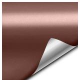 VViViD+ Satin Rose Gold Conform Chrome Vinyl Wrap Roll 5Ft Wide, Unknown Length