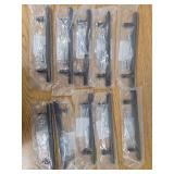 GlideRite 5 in. Center Modern Cabinet Pull  Matte Black 10 Count