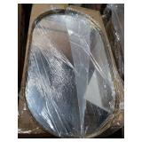 Kate and Laurel Rollo Capsule Framed Wall Mirror, Gold  - Retail: $150