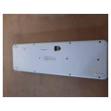 North Full Size Round Pop Key Wireless Keyboard - White: 105 Keys, Radio Frequency