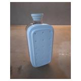 2025 Ice Cube Bottle with Lid and Bin, 2 in 1 Touch-Free Ice Cube, Tray Water Bottle, 500ML Freezer Water Bottle Ice Mold for Tea Coffee, Juice (White 800 ml + 18Grids)