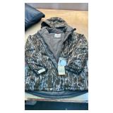 Magellan Down Puff Camo Jacket Size Large Womenâs Pink Logo  - Retail: $99