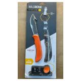 WildSkin Professional Skinner/Boning Knife-sharpener-Sheath
