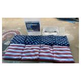 Triumph Patriotic 16 Oz 8-Pack Cornhole Bean Bags*Hole in One Corner of Bag