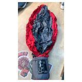 Magellan/Avalanche portable parachute nylon hammock in red and grey