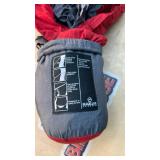 Magellan/Avalanche portable parachute nylon hammock in red and grey