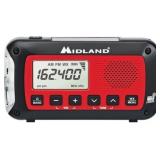 Midland - Emergency Crank Weather Alert Radio - Red/Black - Retail: $100