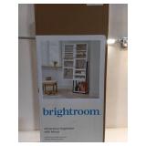 Jewelry Cabinet with Mirror - Brightroom: Full-Length Organizer, MDF, Rectangle, White, 60.75" Height, 5 Pieces - Retail: $150