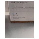 Jewelry Cabinet with Mirror - Brightroom: Full-Length Organizer, MDF, Rectangle, White, 60.75" Height, 5 Pieces - Retail: $150