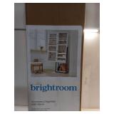 Jewelry Cabinet with Mirror - Brightroom: Full-Length Organizer, MDF, Rectangle, White, 60.75" Height, 5 Pieces - Retail: $150