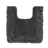 Better Trends Gray Shaggy Border 100% Cotton 1 Piece Bath Rug  20  x 20