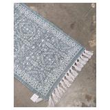 Mainstays Wexford Vintage Indoor Runner Rug, Teal, 20" x 60"
