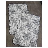 Toile Garden Pillow Sham Set of 2 Size 21\" x 37\" - Retail: $55