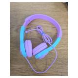 JLab JBuddies Folding Gen 2 Kid s Memory Foam Wired Headphones  Pink/Teal