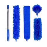 Microfiber Duster with Extension Pole - 4 Piece Dusters Set - Extends 15 to 80 Inches - Ceiling Fan Cleaner - Perfect for Cobwebs, Spider Webs, and Dust on Ceilings, Fans, Walls, Windows, and Blinds