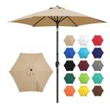 Yaheetech 9FT Outdoor Patio Umbrella, Outdoor Table Umbrella with Push Button Tilt and Crank, Yard Sun Shade, UV Protection Waterproof for Garden/Deck/Backyard/Pool