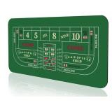 YUZPKRSI 70\" x 35\" Portable Professional Casino Craps Tabletop Layout Mat with Carrying Bag, Non-Slip Rubber Craps Dice Game Layout Table Top Cover for Parties, Home Entertainment, Game Night