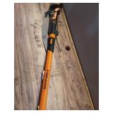 PowerLever 1-1/8 in. Cut Capacity Steel Saw Blade 15 in. Fiberglass Pole 14 ft. Tree Pruner - Retail: $60