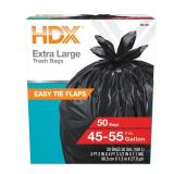 50 Gallon Wave Cut Extra Large Trash Bags (50-Count)