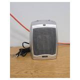 Lasko 9 1500W Electric Ceramic Space Heater with Adjustable Thermostat  Silver