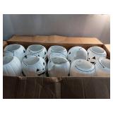 30ct - 8" White and Black Pumpkin Pail Halloween Trick-or-Treat Basket, by Way To Celebrate - Retail: $60