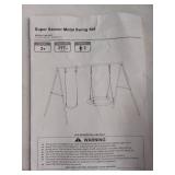 Super Saucer Metal Swing Set - Retail: $180