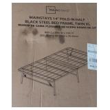 Mainstays Twin XL 14\" High Profile Foldable Steel Platform Bed Frame - Retail: $92