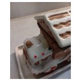 Holiday Time Ceramic Train Treat Jars with Base - Retail: $13