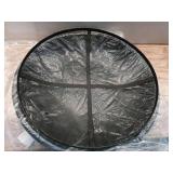 Mainstays 26  Round Iron Outdoor Wood Burning Fire Pit  Black