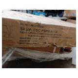 CSC-FSPB-NV-K  UPHOLSTERED SQUARE STITCHED PLATFORM BED WITH WOODEN SLATS KING SIZE - Retail: $350