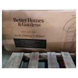 Better Homes & Gardens Juliet Arch Accent Cabinet, Black Finish - Retail: $298