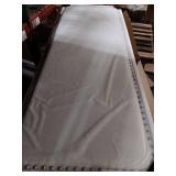Willow Nailhead Trim Upholstered Queen Bed  White Faux Leather - Retail: $99