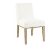 HomePop Kolbe Upholstered Dining Chair - Stain-Resistant Woven Fabric, 19.5\" Seat Height, Ideal for 29-31 Inch Tables (2 Pack) - Retail: $168