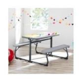 Your Zone Folding Kid S Picnic Activity Table for Ages 3-8  Gray - Retail: $59