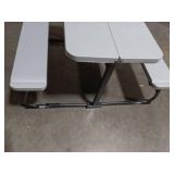 Your Zone Folding Kid S Picnic Activity Table for Ages 3-8  Gray - Retail: $59