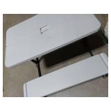 Your Zone Folding Kid S Picnic Activity Table for Ages 3-8  Gray - Retail: $59