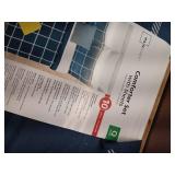 Mainstays Navy Windowpane 10 Piece Bed in a Bag Comforter Set with Sheets  Queen - Retail: $55