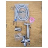 Handheld Bidet Sprayer for Toilet, Stainless Steel Bathroom Personal Hygiene Bidet Sprayer Set, Baby Cloth Diaper Sprayer with Adjustable Water Pressure Control, Perfect for Whole Family Cleaning Use