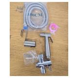 Handheld Bidet Sprayer for Toilet, Stainless Steel Bathroom Personal Hygiene Bidet Sprayer Set, Baby Cloth Diaper Sprayer with Adjustable Water Pressure Control, Perfect for Whole Family Cleaning Use