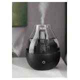 Mainstays 0.31 Gallon Ultrasonic Cool Mist Humidifier with Aroma and Nightlight, Black