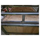 Commercial Metal Shipping/Storage Crates - Currently Stacked on Top of Each Other - 3 Different Lengths 81.5 inch, 70 inch, and 57.5 inch All 3 35 inches Tall and 35.5 inches