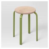 Stackable Dorm Accent Stool Green - Room Essentialsâ¢