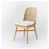 Juniper Woven Dining Chair with Cushion Natural - Thresholdâ¢ designed with Studio McGee - Retail: $180