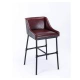 Parlor Faux Leather Adjustable Barstool: Boraam, Foam-Padded, Metal Frame, 18\-30\" Height - Retail: $322"